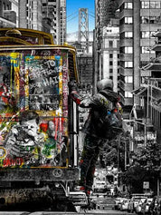 Modern Graffiti Wall Art Canvas Paintings