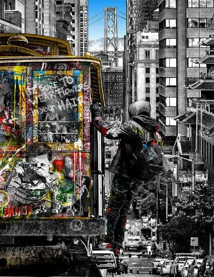 Modern Graffiti Wall Art Canvas Paintings