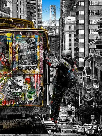 Modern Graffiti Wall Art Canvas Paintings
