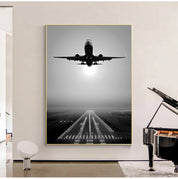 Plane Take Off Paintings Wall Art HD Prints