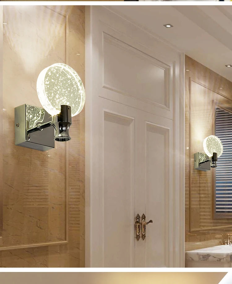 Crystal Wall Lamp Led Modern Lighting Luxury