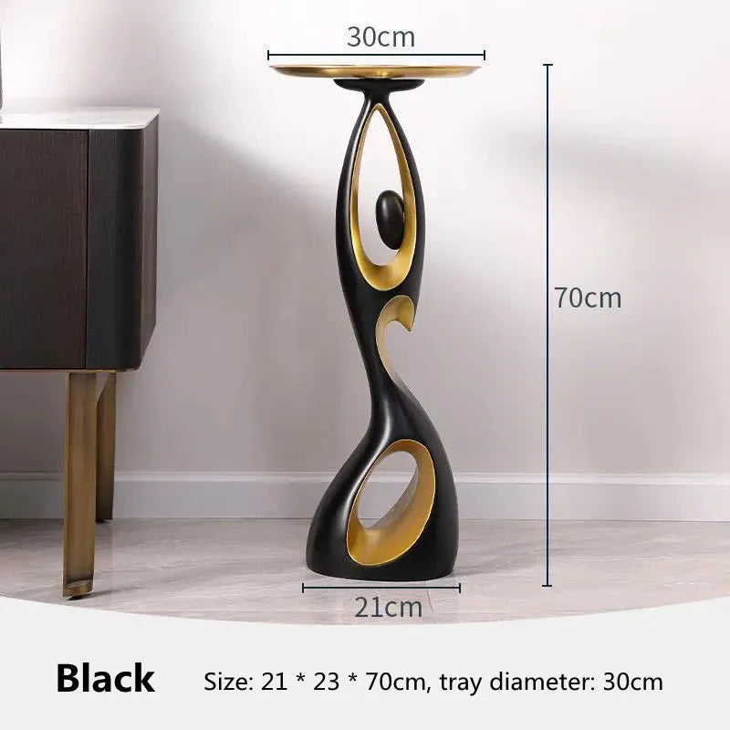 Creative living room Decor Art Abstract Sofa Side Table Light Luxury