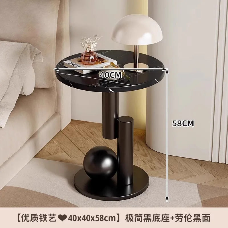 Living room sofa, small coffee table, side cabinet
