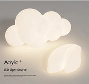 White Cloud Wall Lamps for Children's Room Nursery Room Star Shape