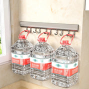 Kitchen Storage Rack Aluminum Alloy Hook Rack Wall Mounted Kitchen