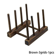 Wooden Shelf Kitchen Dishwashing Cover Multifunctional Drainage