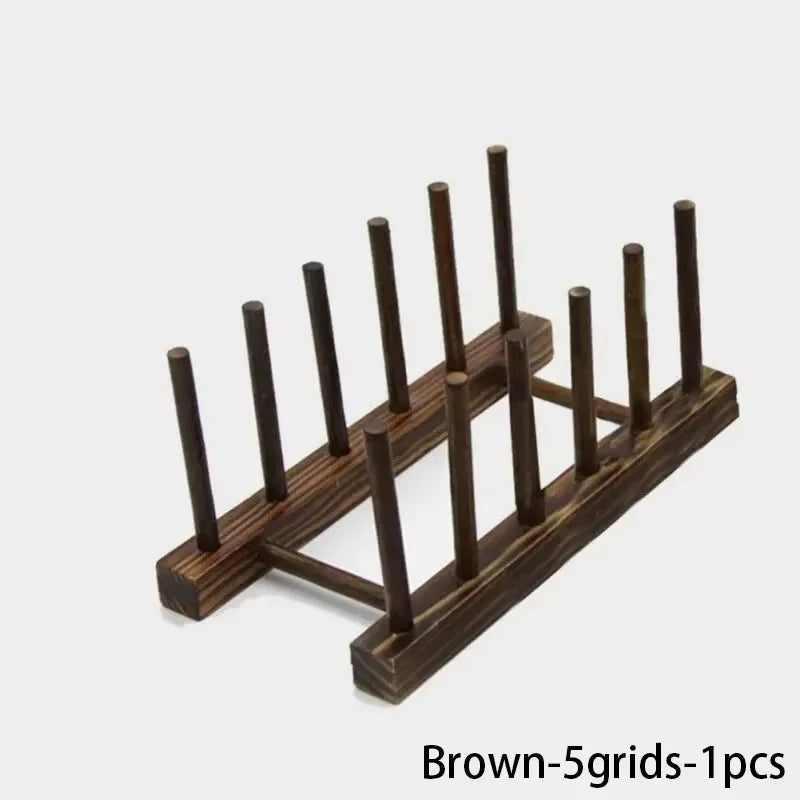 Wooden Shelf Kitchen Dishwashing Cover Multifunctional Drainage