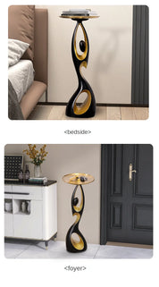 Creative living room Decor Art Abstract Sofa Side Table Light Luxury