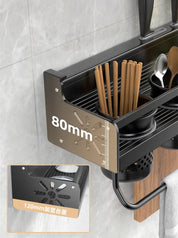 Kitchen Organizer Shelf Wall-mounted Spice Storage