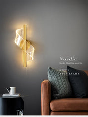 Nordic LED Wall Lamp Indoor Lighting For Bedroom Bedside Parlor