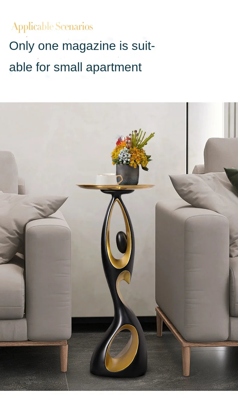 Creative living room Decor Art Abstract Sofa Side Table Light Luxury