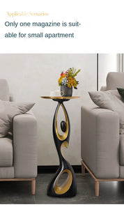 Creative living room Decor Art Abstract Sofa Side Table Light Luxury