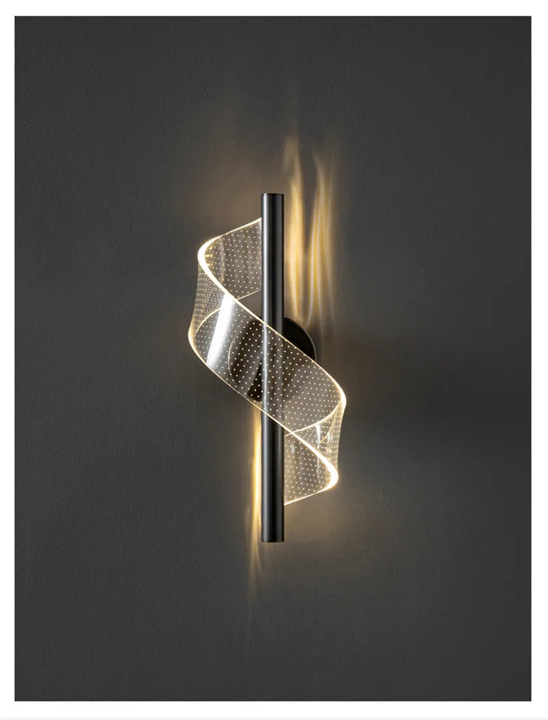 Nordic LED Wall Lamp Indoor Lighting For Bedroom Bedside Parlor