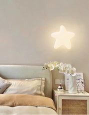 White Cloud Wall Lamps for Children's Room Nursery Room Star Shape