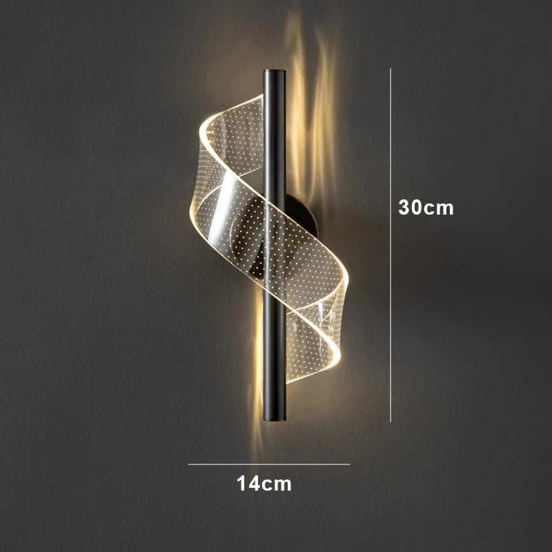 Nordic LED Wall Lamp Indoor Lighting For Bedroom Bedside Parlor