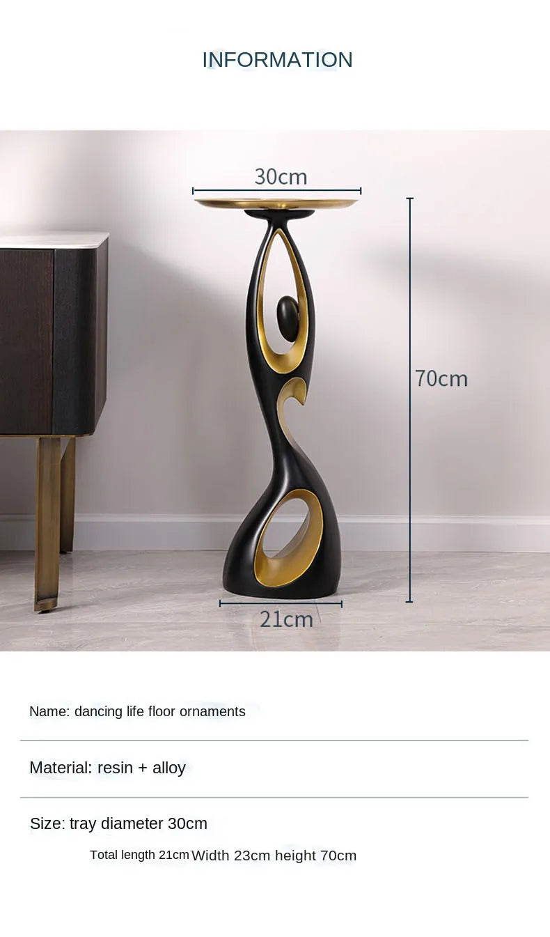 Creative living room Decor Art Abstract Sofa Side Table Light Luxury