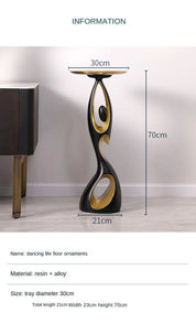 Creative living room Decor Art Abstract Sofa Side Table Light Luxury