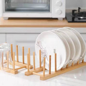 Wooden Shelf Kitchen Dishwashing Cover Multifunctional Drainage
