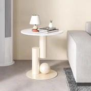 Living room sofa, small coffee table, side cabinet