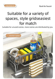 Kitchen Spice Storage Shelf with Drainage Rack