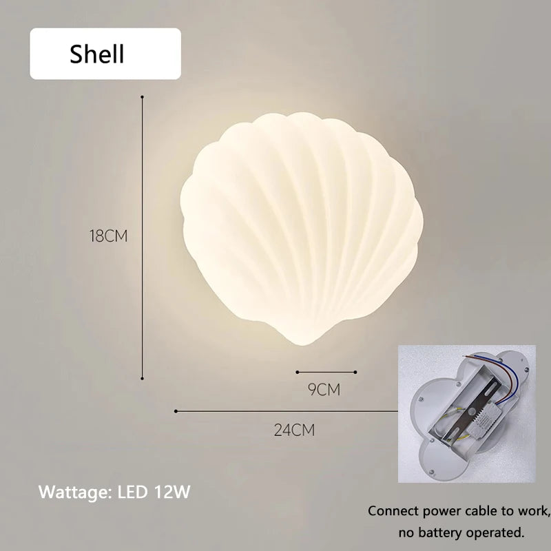 White Cloud Wall Lamps for Children's Room Nursery Room Star Shape