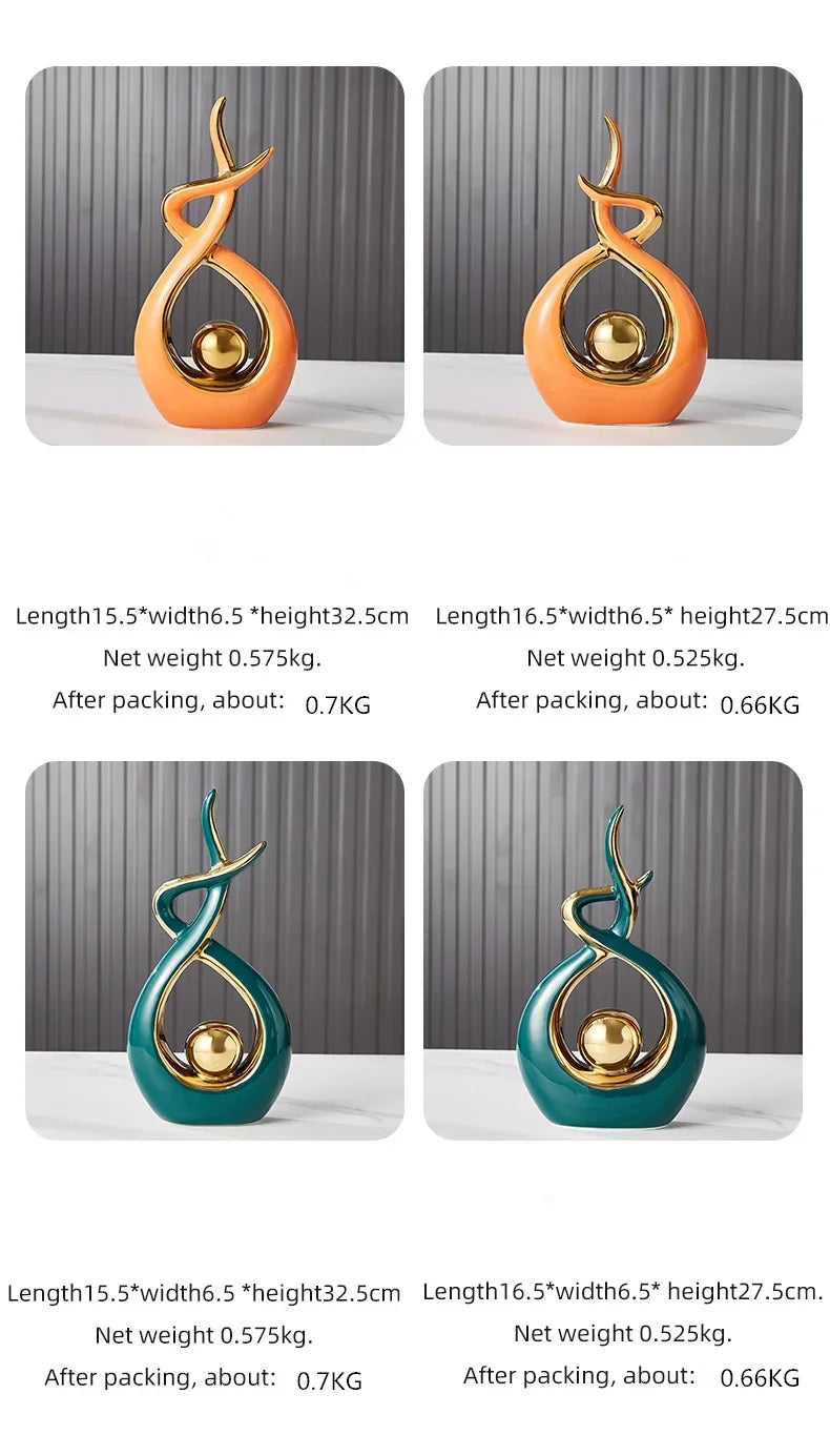 Nordic living room Decor Figurines for Interior
