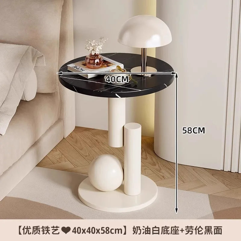 Living room sofa, small coffee table, side cabinet