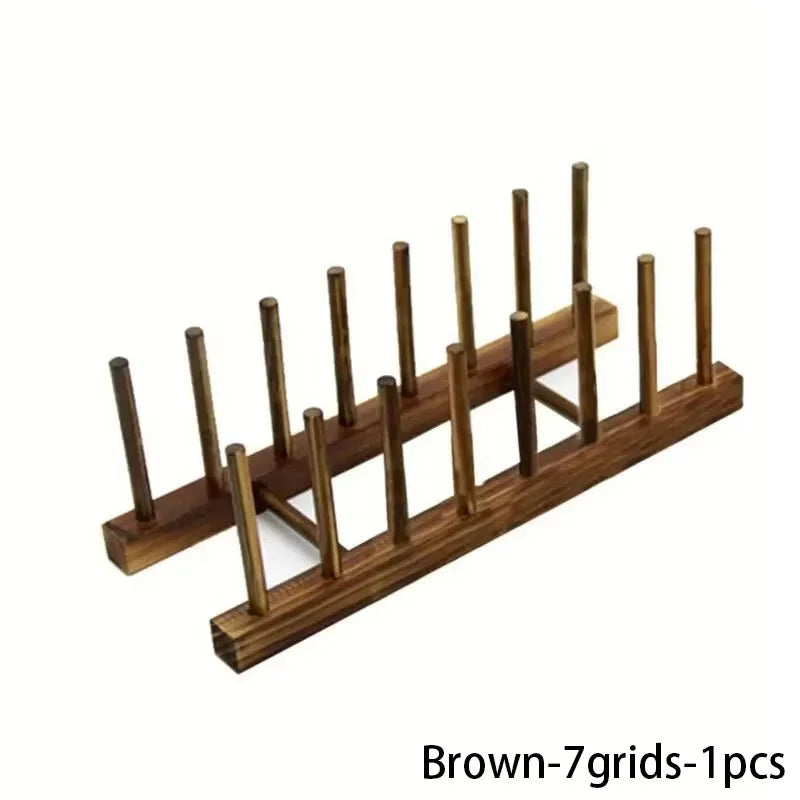 Wooden Shelf Kitchen Dishwashing Cover Multifunctional Drainage