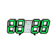 3D LED Digital Wall Clock Desk Alarm Clock with Remote Control