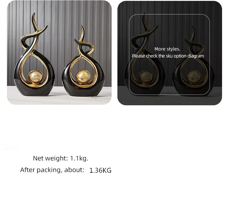 Nordic living room Decor Figurines for Interior