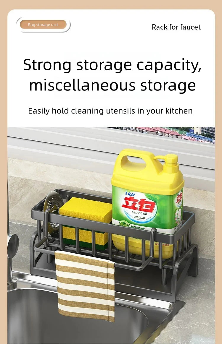 Kitchen Spice Storage Shelf with Drainage Rack