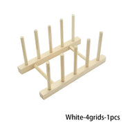 Wooden Shelf Kitchen Dishwashing Cover Multifunctional Drainage