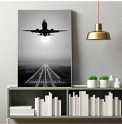 Plane Take Off Paintings Wall Art HD Prints