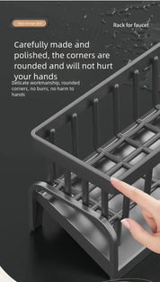 Kitchen Spice Storage Shelf with Drainage Rack