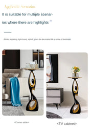 Creative living room Decor Art Abstract Sofa Side Table Light Luxury