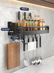 Kitchen Organizer Shelf Wall-mounted Spice Storage