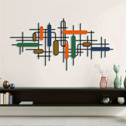 A Modern Luxury Style Colorful Metal Wall Art Piece