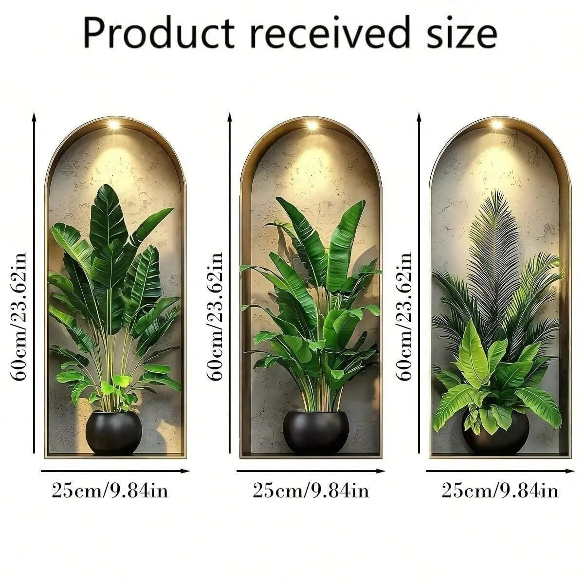 3D Watercolor Plant Wall Art Stickers