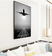 Plane Take Off Paintings Wall Art HD Prints