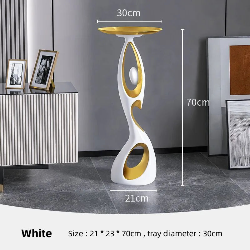 Creative living room Decor Art Abstract Sofa Side Table Light Luxury