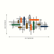 A Modern Luxury Style Colorful Metal Wall Art Piece