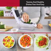 Vegetable Chopper - Food Chopper - Spiral Cutter