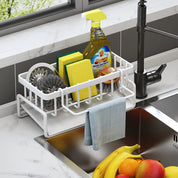 Kitchen Spice Storage Shelf with Drainage Rack