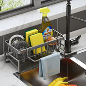 Kitchen Spice Storage Shelf with Drainage Rack