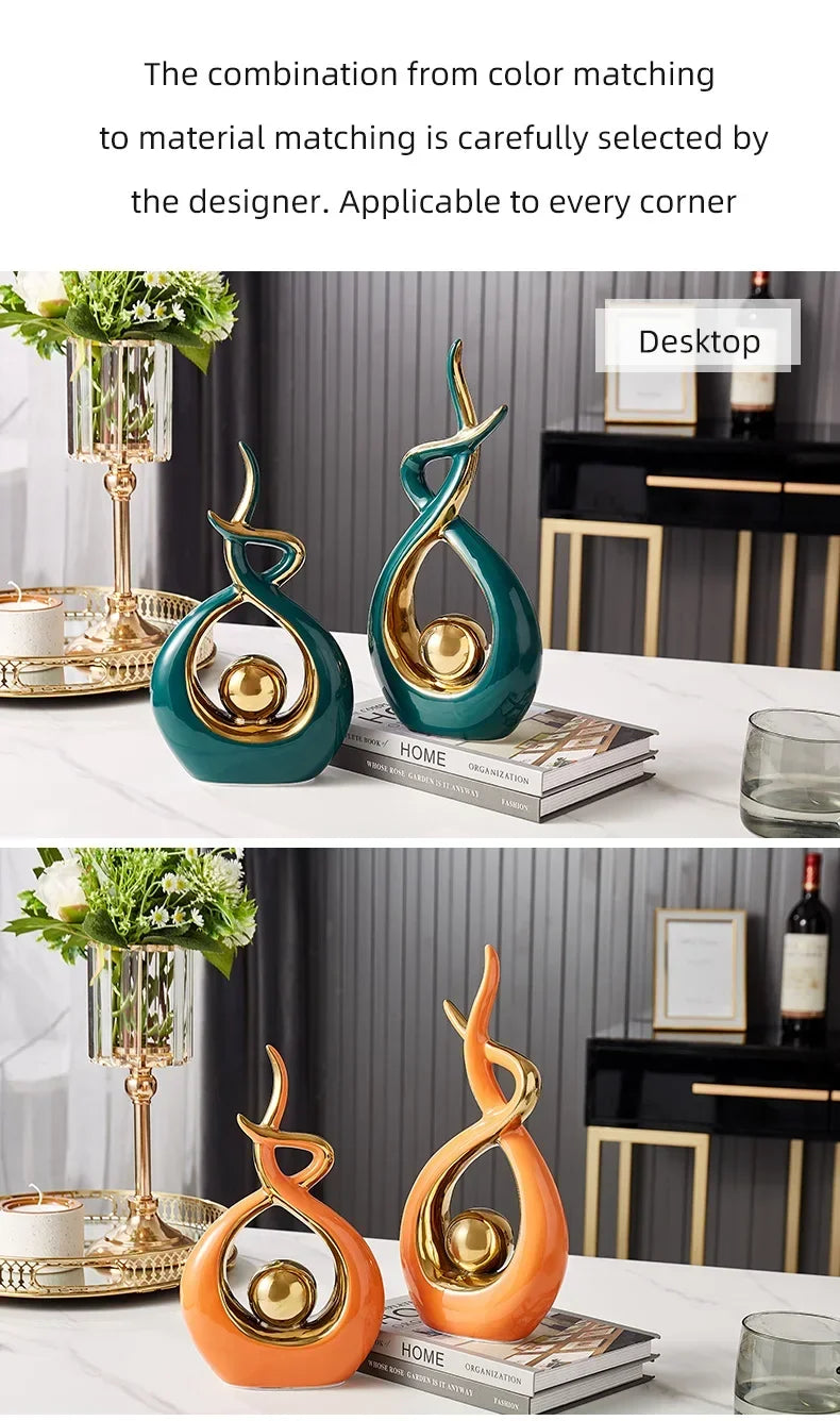 Nordic living room Decor Figurines for Interior