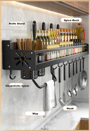 Kitchen Organizer Shelf Wall-mounted Spice Storage