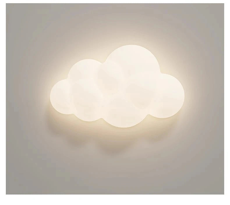 White Cloud Wall Lamps for Children's Room Nursery Room Star Shape