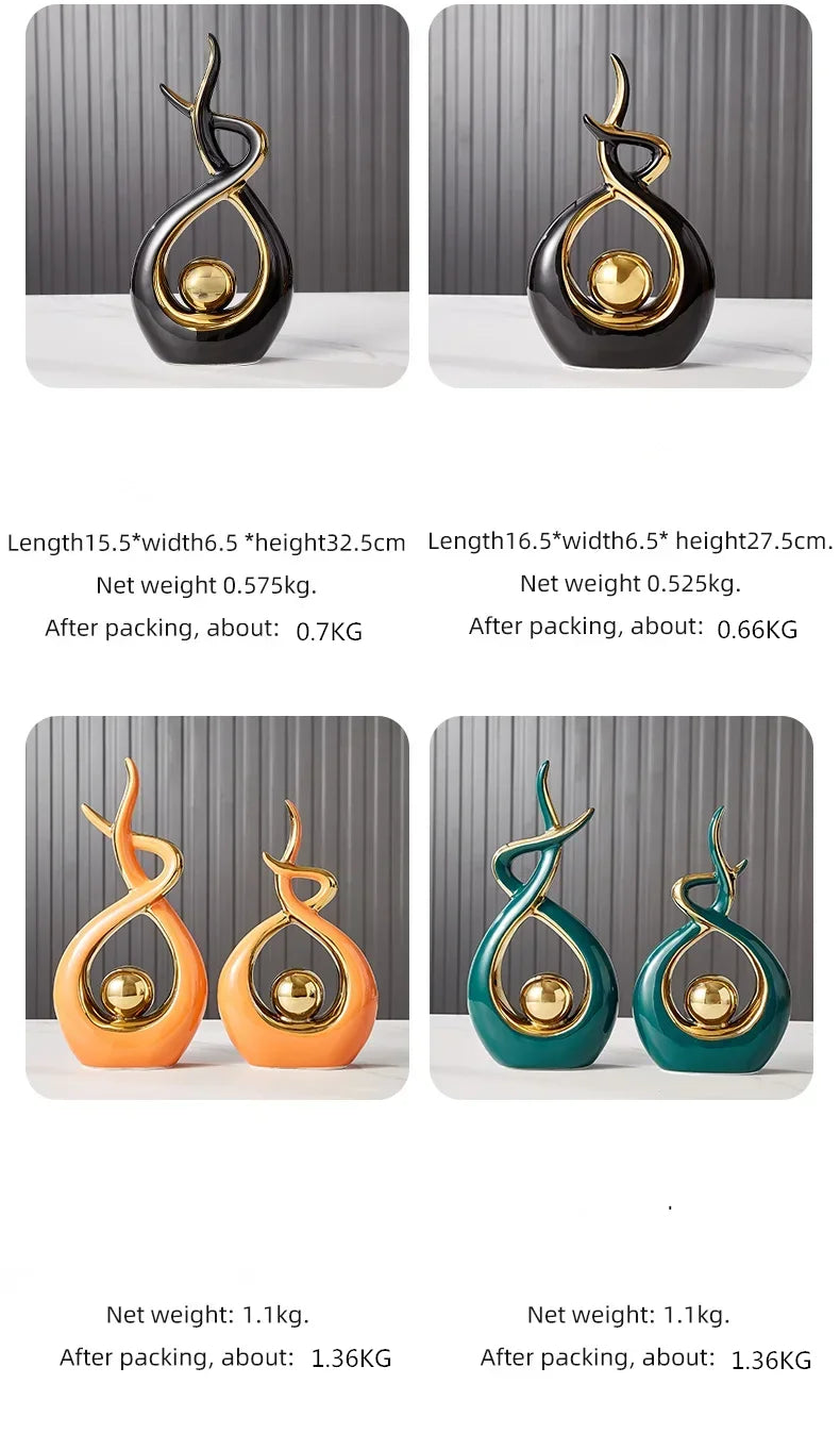 Nordic living room Decor Figurines for Interior